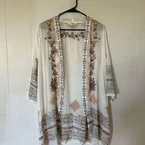 DRIFTWOOD Embroidered Kimono Cardigan
